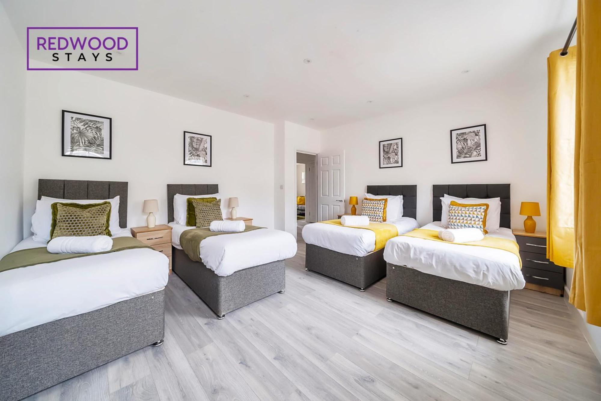Brand New, 2 Bed 1 Bath, Modern Town Center Apartment, Free Wifi & Netflix By Redwood Stays Олдершот Екстер'єр фото