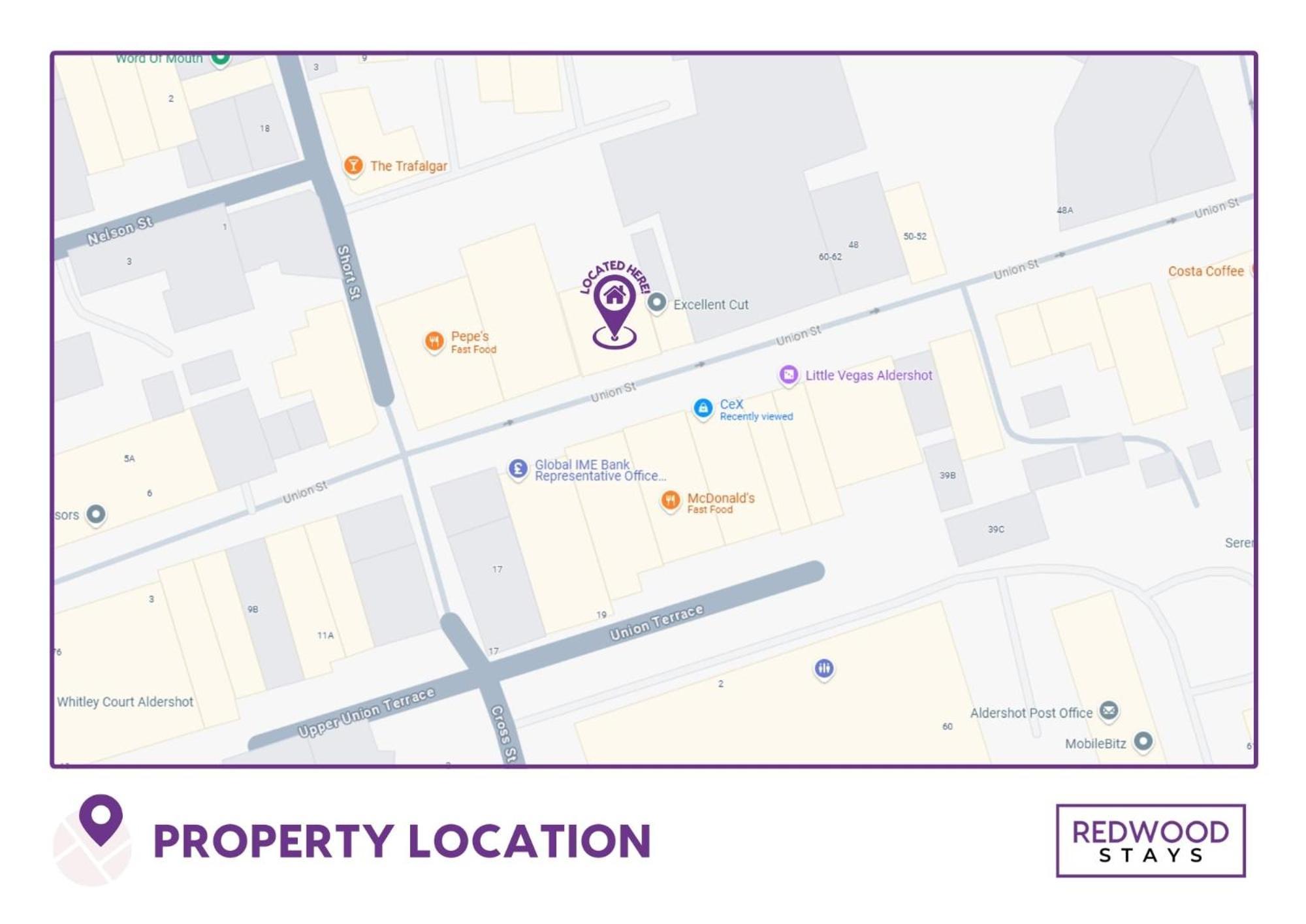 Brand New, 2 Bed 1 Bath, Modern Town Center Apartment, Free Wifi & Netflix By Redwood Stays Олдершот Екстер'єр фото